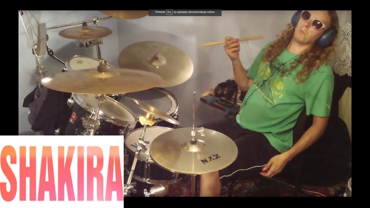 SHAKIRA La La La - Fast Drum cover/drumming BLAST BEATS Bobnar Simon
