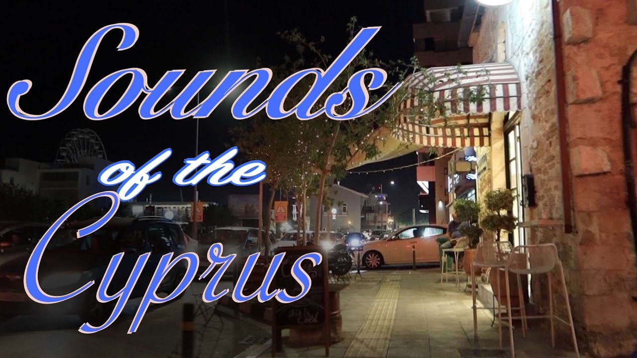 Evening walk along the embankment of Cyprus. Atmosphere of Limassol city 11/13/21 sounds and sights