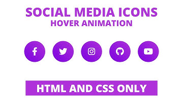 Cool Hover Animation on Social Media Icons | HTML & CSS