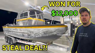 WON This $100,000 Aluminum Work Boat for ONLY $12,000…