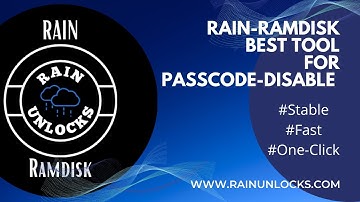 RAIN-RAMDISK [IOS-15] Passcode-Disable Bypass With Signal - [NO Jailbreak Method] - [1-Click Tool]