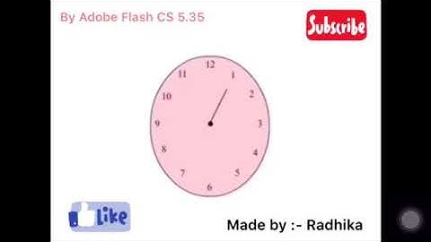 Analog Clock ⏰Seconds GIF Animation|Adobe Flash|By~Radhika Jethlia|