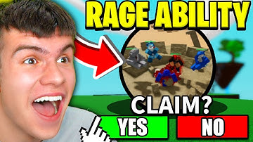 How To Get The RAGE ABILITY + VENGEANCE BADGE In Roblox ABILITY WARS! (SHOWCASE)