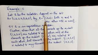 Class XII Chapter 1 Relations and Functions Example 6 (lecture 19)