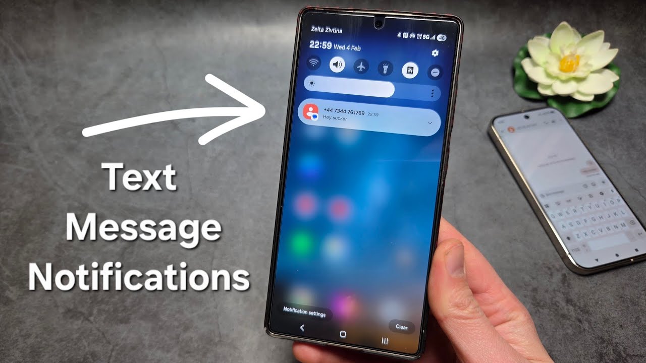 How to Enable SMS / Text Message Notifications on Samsung Galaxy S25 ...