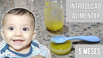O que dar de comer para bebê de 5 meses?