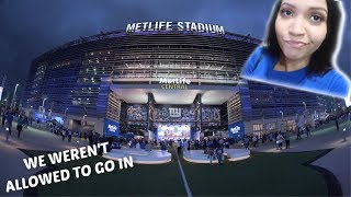 HORRIBLE FIRST EXPERIENCE AT A GIANTS FOOTBALL GAME | VLOG