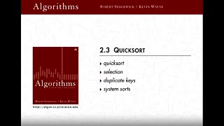 Lecture 30: Quicksort: A Deep Dive into Sorting Efficiency| Comparative Analysis| Practical Tips