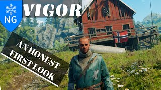 VIGOR GAMEPLAY 1.0 -LET’S HUNT IN SNOWY NORWAY! Post-Apocalyptic Base Building PVP! Xbox One X - HD