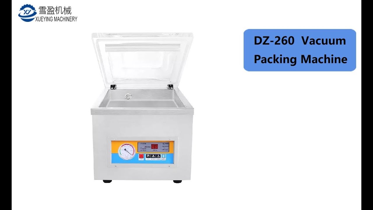 Table Top Dz260 Food Vacuum Sealing Packing Machine For Food Bags