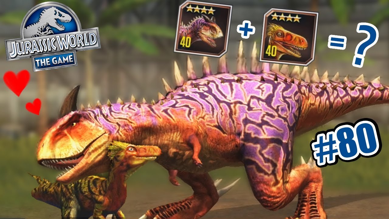 ผสมพันธุ์ไดโนเสาร์ Carno กับ Raptor - Jurassic World เกมมือถือ 80 | พี่ ...