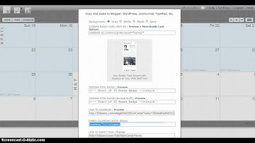How to embed a 30 boxes calendar in your wiki