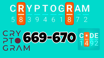 CRYPTOGRAM level 669 670