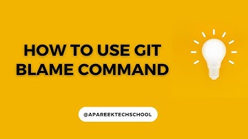 How to use Git Blame command