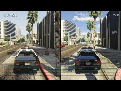 Grand Theft Auto 5 Xbox 360 Vs. PS3 Gameplay Frame-Rate Tests