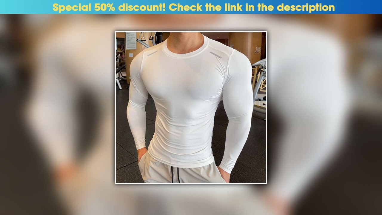 Top Long Sleeve Fitness basketball Running tight Men spandex Bodybuilding Sports shirts Gym trainin