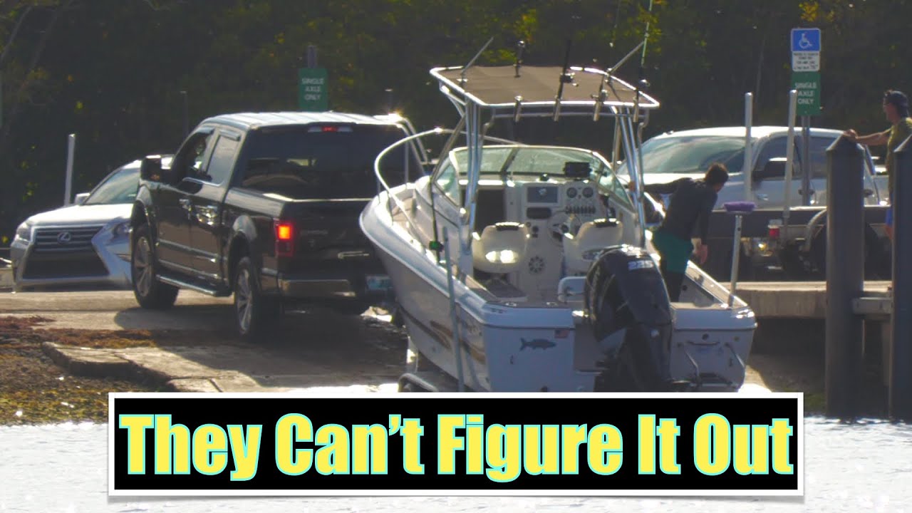 They Can't Figure Out Why They are Stuck Can You? Miami Boat Ramps