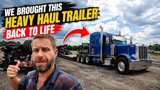Inside Heavy Haul HQ: Restoring a Burned Landoll Trailer