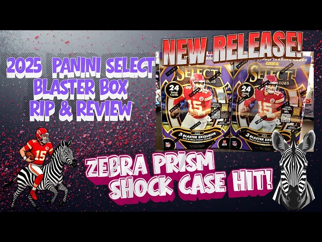 🚨ZEBRA PRIZM SHOCK CASE HIT🚨 NEW RELEASE- 2025 PANINI SELECT