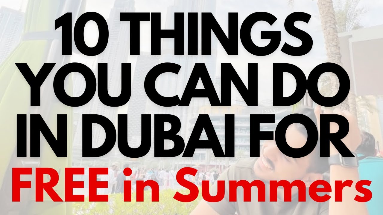 10 Things to do in Dubai in 2024 | Dubai Travel Guide - YouTube