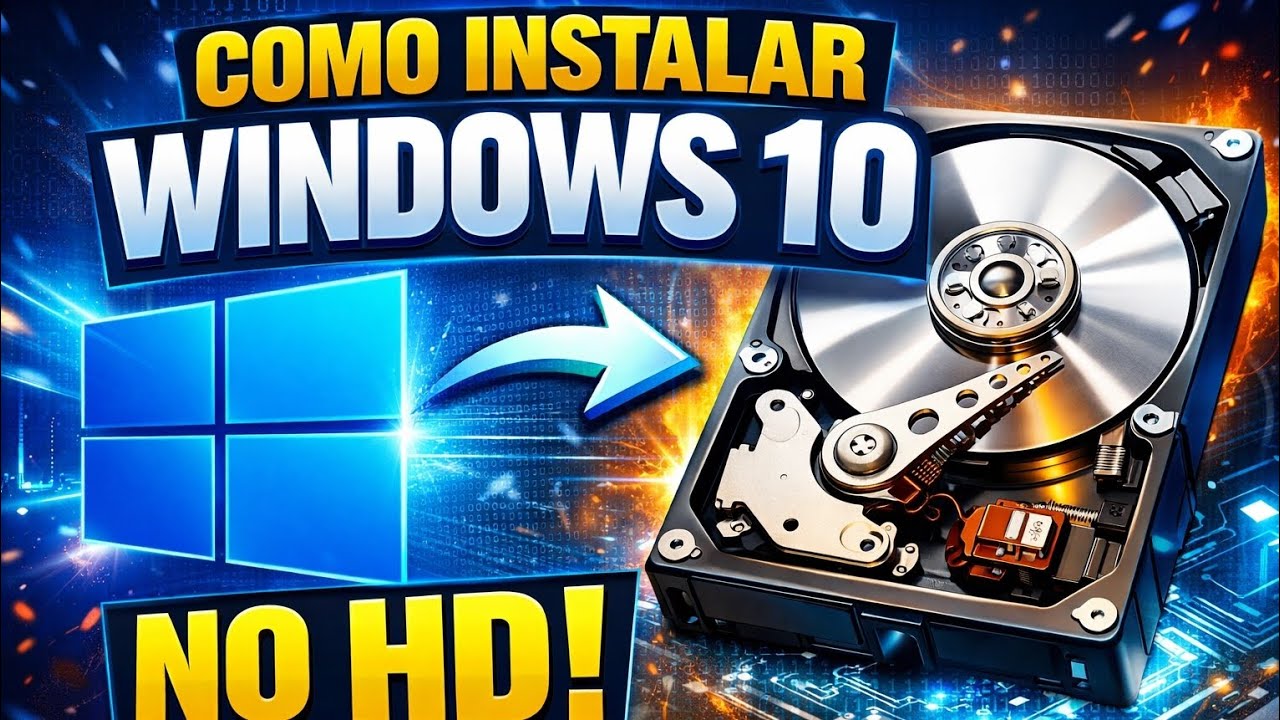 WINDOWS 10 NO HD SEM COMPLICAÇÃO (FUNCIONA MESMO!)