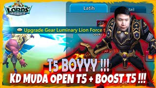 MOMEN BERSEJARAH AKUN KD MUDA SETELAH 8 BULAN OPEN T5 + BOOST TROOPS T5 !!! - Lords Mobile Indonesia