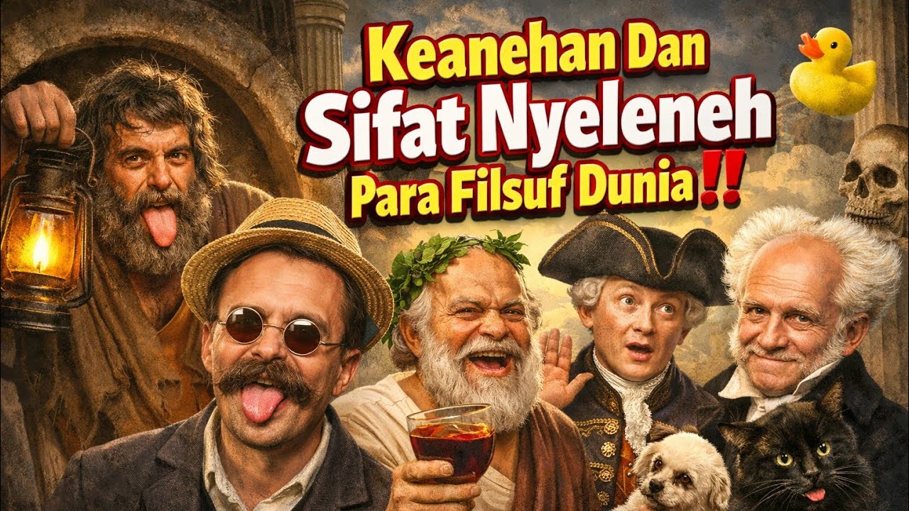 Sisi Eksentrik & Manusiawi Para Filsuf Dunia | Kisah Unik di Balik Pemikir Besar