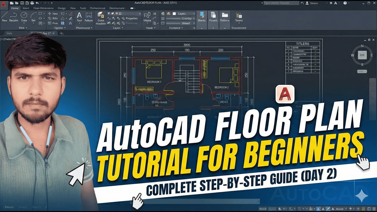 AutoCAD Floor Plan Tutorial for Beginners | Complete Step-by-Step Guide ...