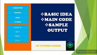Computer Science With Python||Sumita Arora||Class 12||Chapter 1