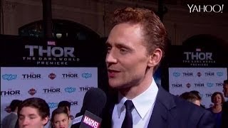 Tom Hiddleston and Chris Hemsworth Red Carpet Interviews - Thor The Dark World LA Premiere