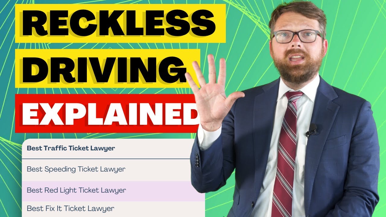 Reckless Driving Laws Explained by a Real Lawyer YouTube