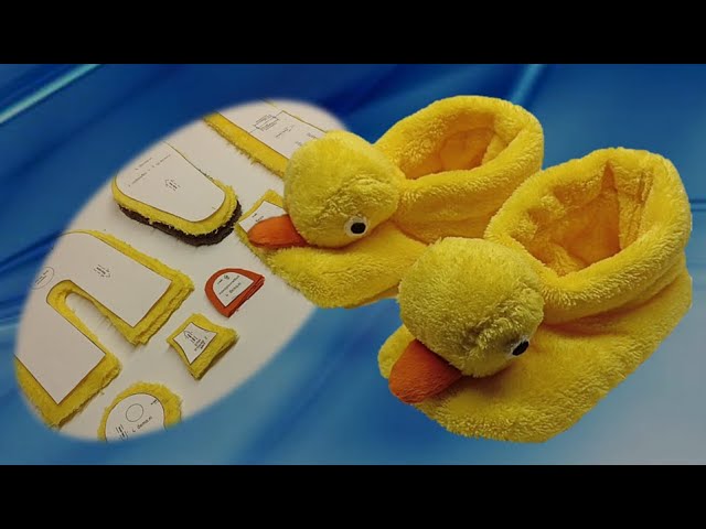 Тапки-каченята своїми руками. DIY duckling slippers.