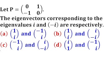 University of Pennsylvania eigenvectors corresponding to eigenvlaues iit jam 2007 linear algebra