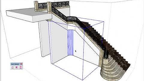 Curic Extend: Extend wall to the bottom stairs