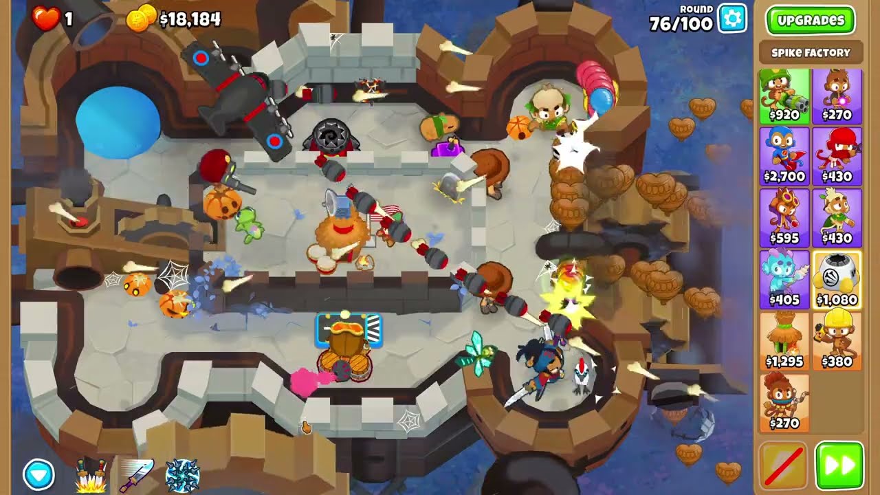 Bloons TD 6 - ШИМПАНЫ - Замок Мести со Спектром, Ковер из Шипов и Супер Хрупкость