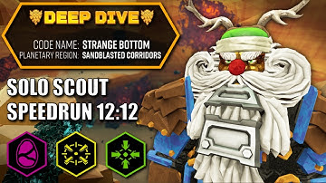 [Legacy] SEEDED Deep Dive Scout Speedrun in 12:12 | Deep Rock Galactic