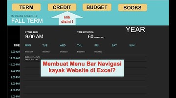 belajar hyperlink Excel: membuat Otomasi klik Menu aplikasi Excel seperti Website