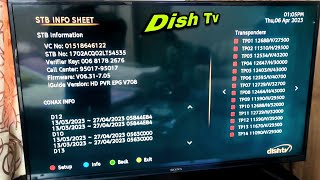 Dish TV STB info Sheet | Dish TV Signal Settings | Dish TV Signal Check Kaise Karen | Dish Tv 2026 screenshot 5
