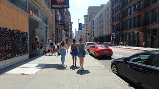 ⁴ᴷ⁶⁰ NYC Phase 4 Reopening (Narrated) : Soho, Manhattan (August 2, 2020)