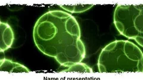 Microorganism PowerPoint Template by PoweredTemplate.com