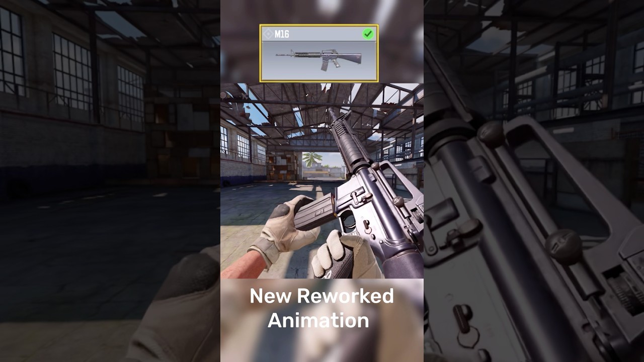 В Call of Duty Mobile переработана новая анимация M16!