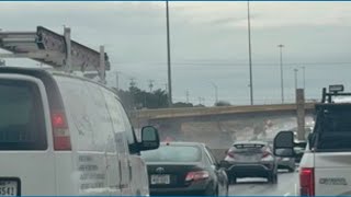 Slow going on 1604 after hours of rain