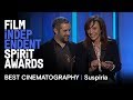 SAYOMBHU MUKDEEPROM wins Best Cinematography for SUSPIRIA at the 2019 Film Independent Spirit Awards