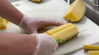Behind the Scenes of Cutting Pineapple