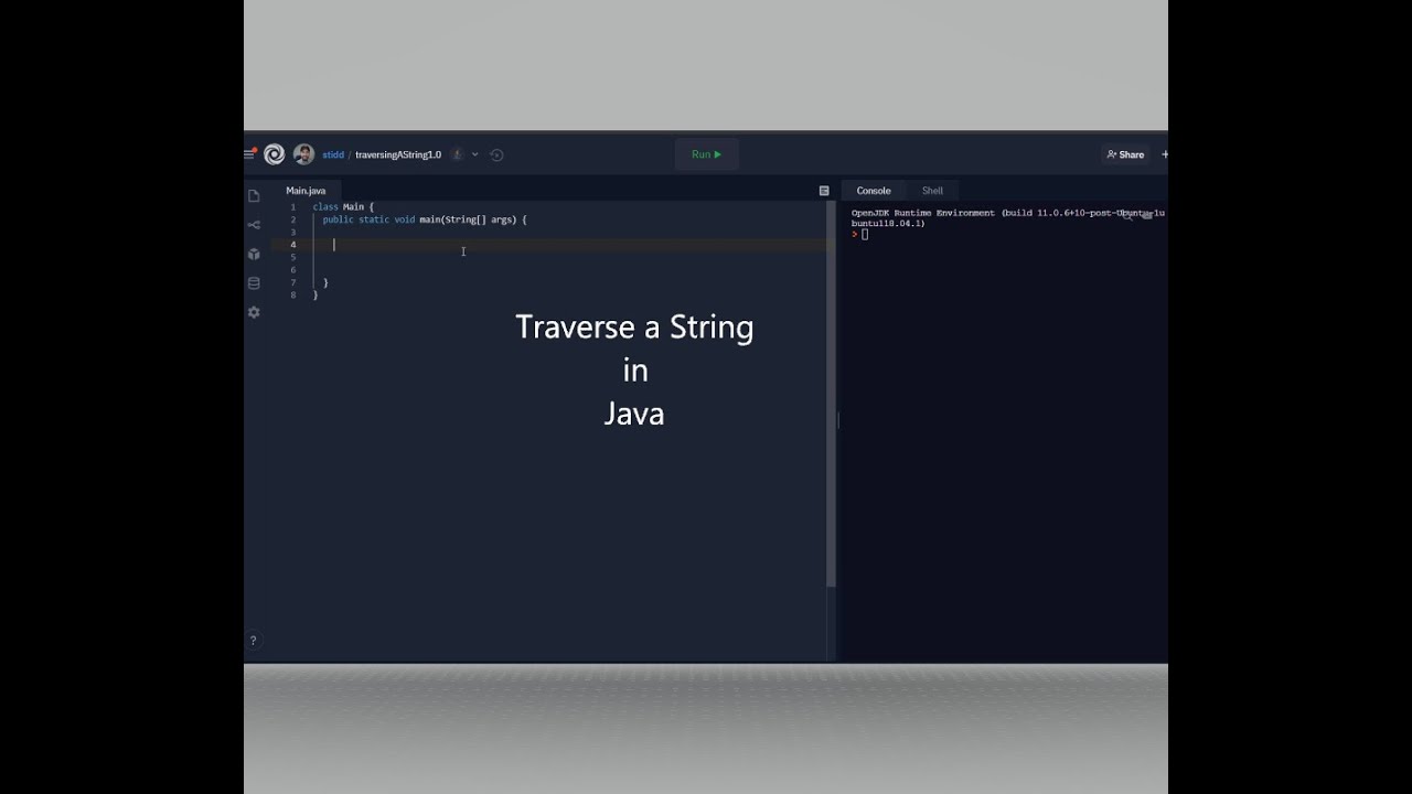 Traversing A String - YouTube