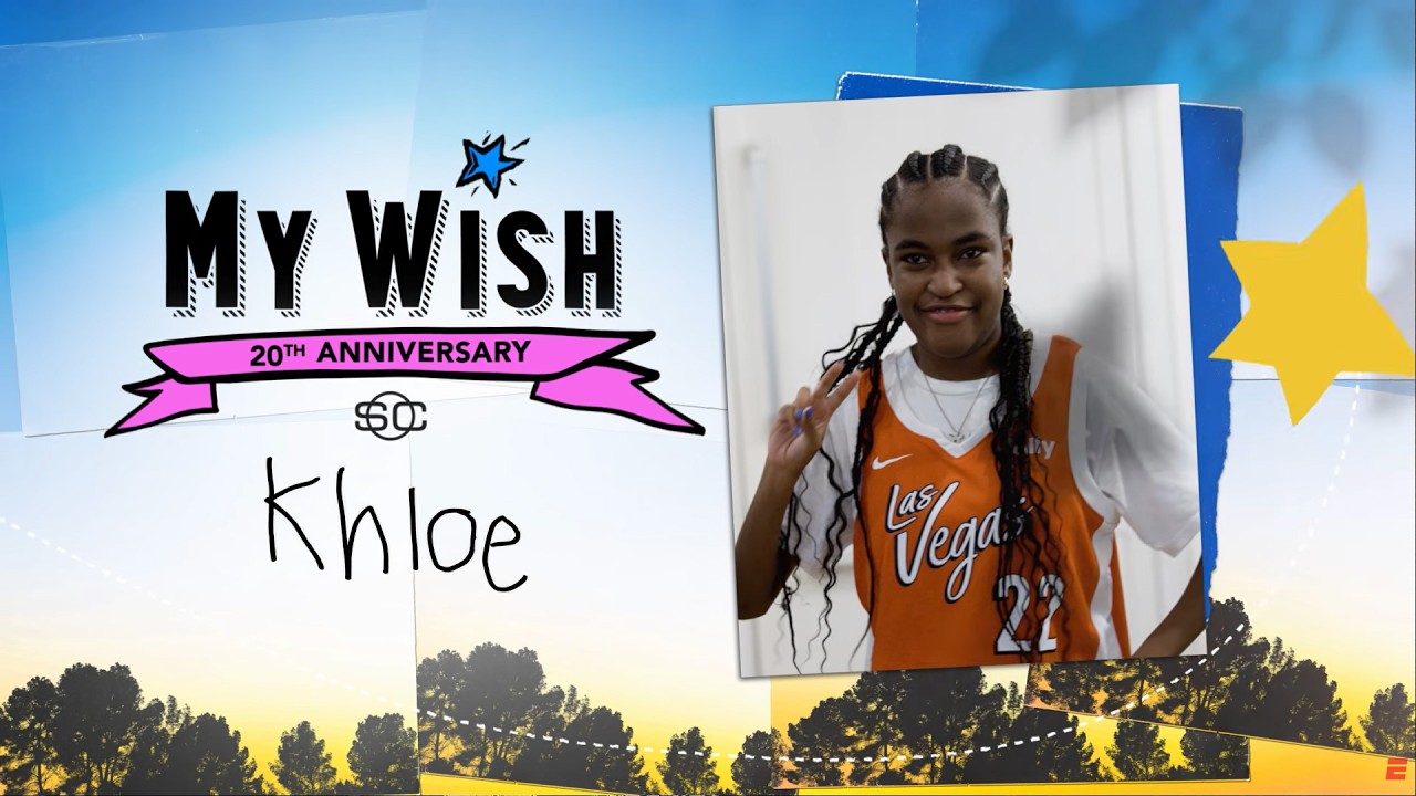 My Wish: Khloe Cooper meets A'ja Wilson, Becky Hammon as a member of the Las Vegas Aces