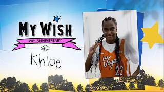 My Wish: Khloe Cooper meets A'ja Wilson, Becky Hammon as a member of the Las Vegas Aces