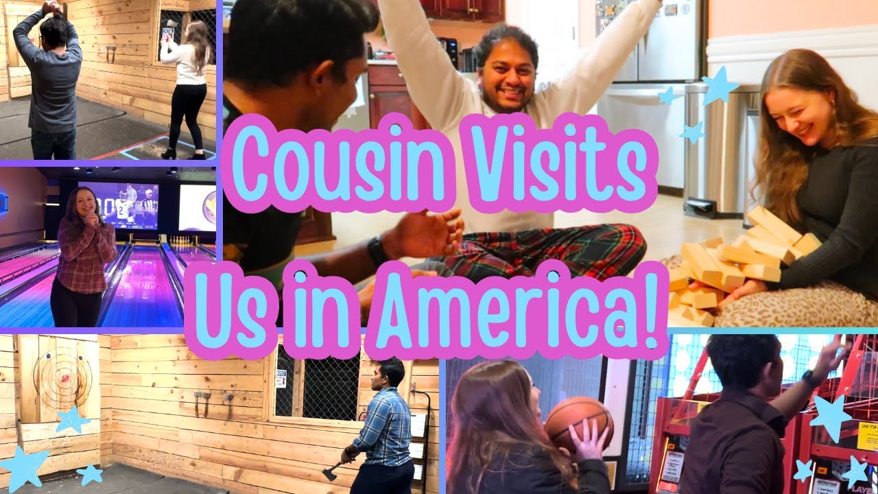 American Girl  Indian Husband  Cousin Visits Our Home In America For The First Time