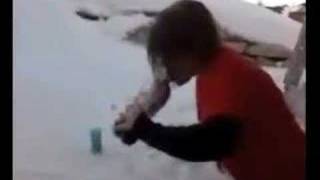 Me Playing with dry ice being very stupid