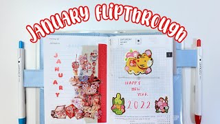 Hobonichi 2022 January Journal Flipthrough